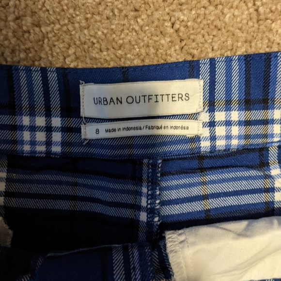 EUC UO Daisy Plaid Zip- Front Wide Leg Pants - Picture 7 of 11